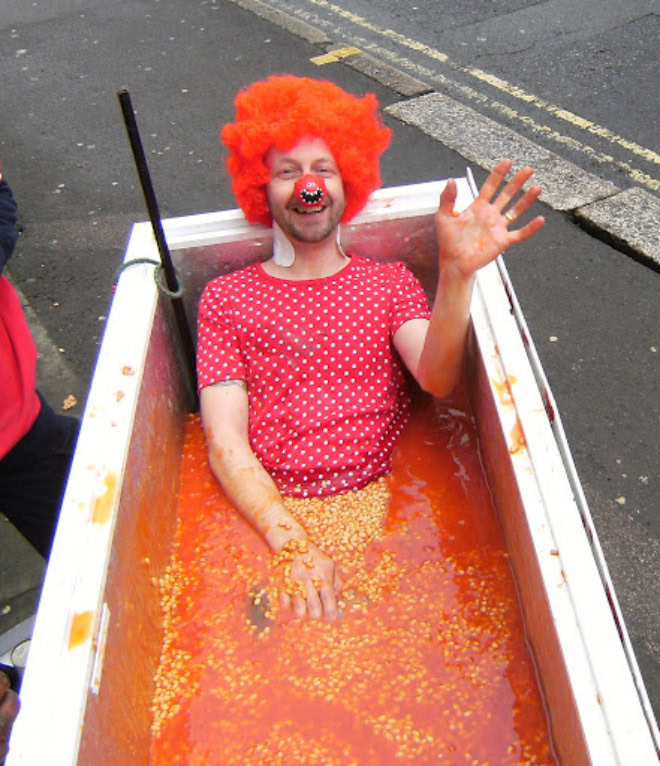 Some people like to take bean baths...