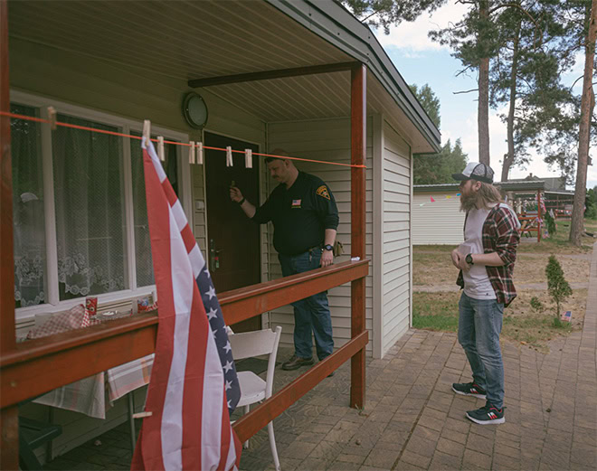 Polish people LARPing as Americans.