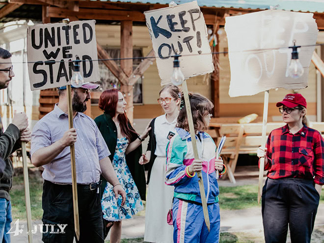 Polish people LARPing as Americans.