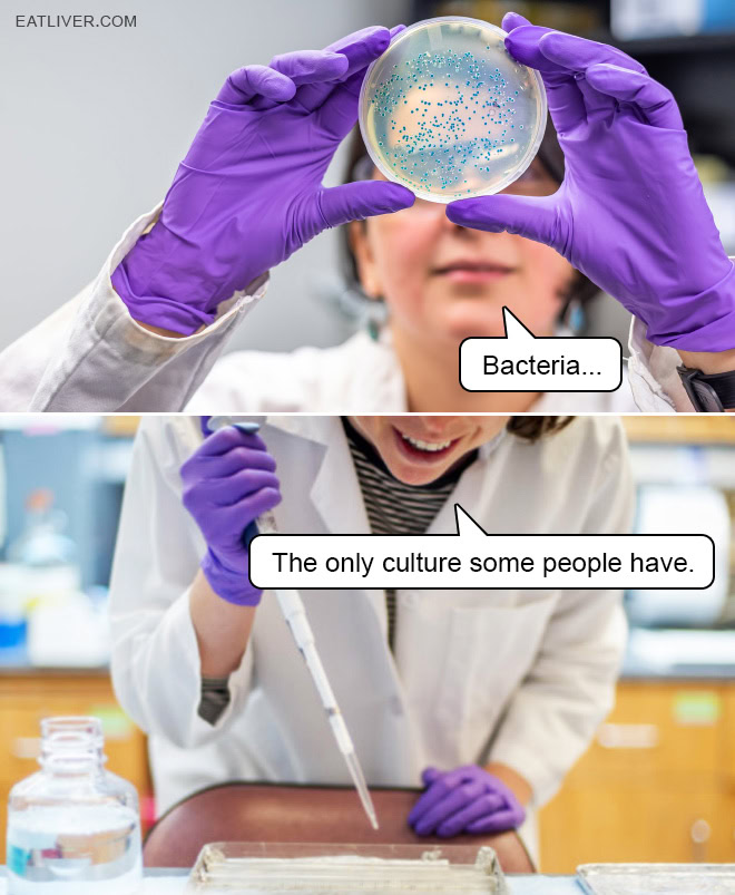 Bacteria: The Only Culture Some People Have