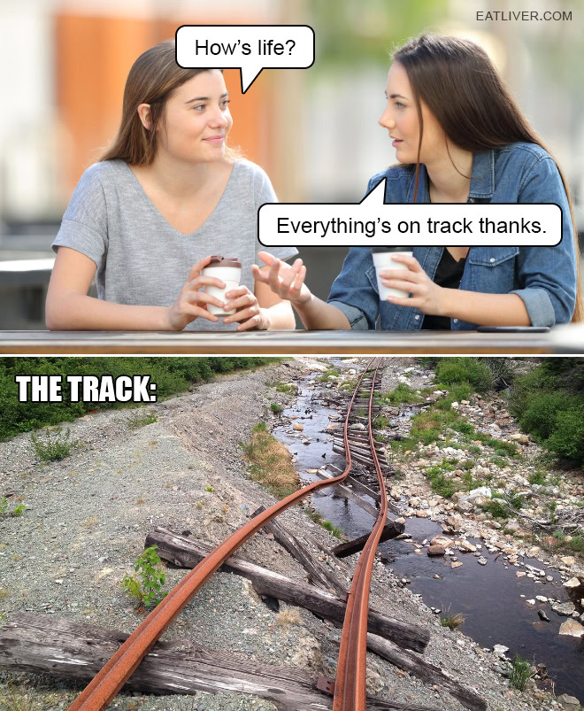 Relatable Meme: Everything Is On Track