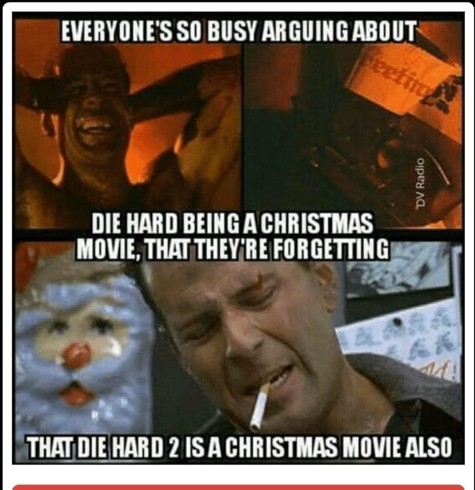 Die Hard 2 xmas meme