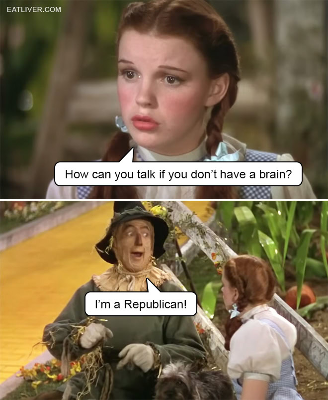 Republican Meme: Talking Without Having a Brain