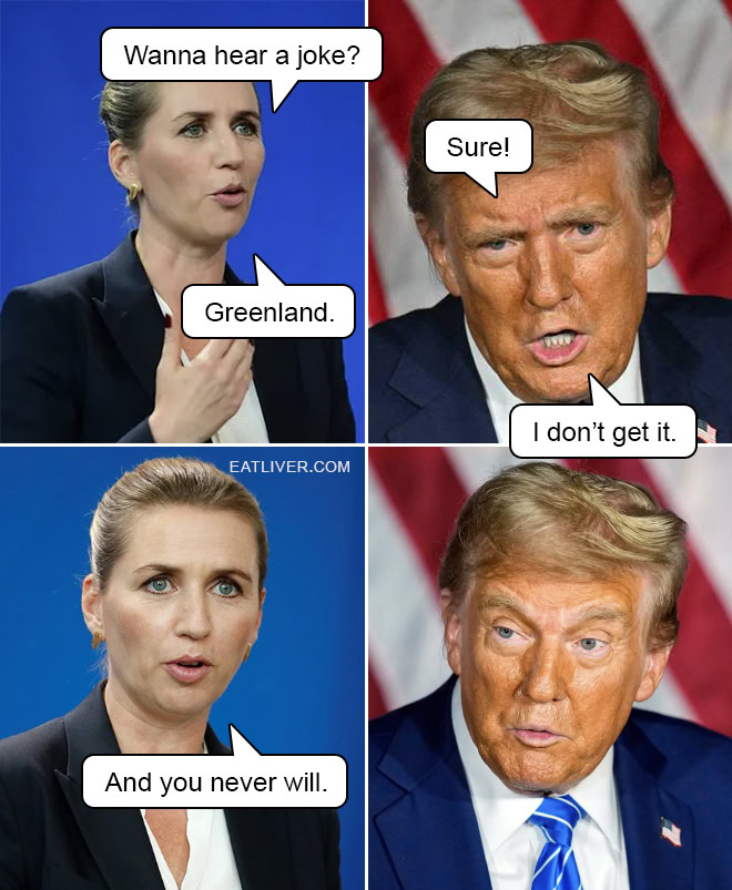 Trump vs. Greenland Meme: Wanna Hear a Joke?